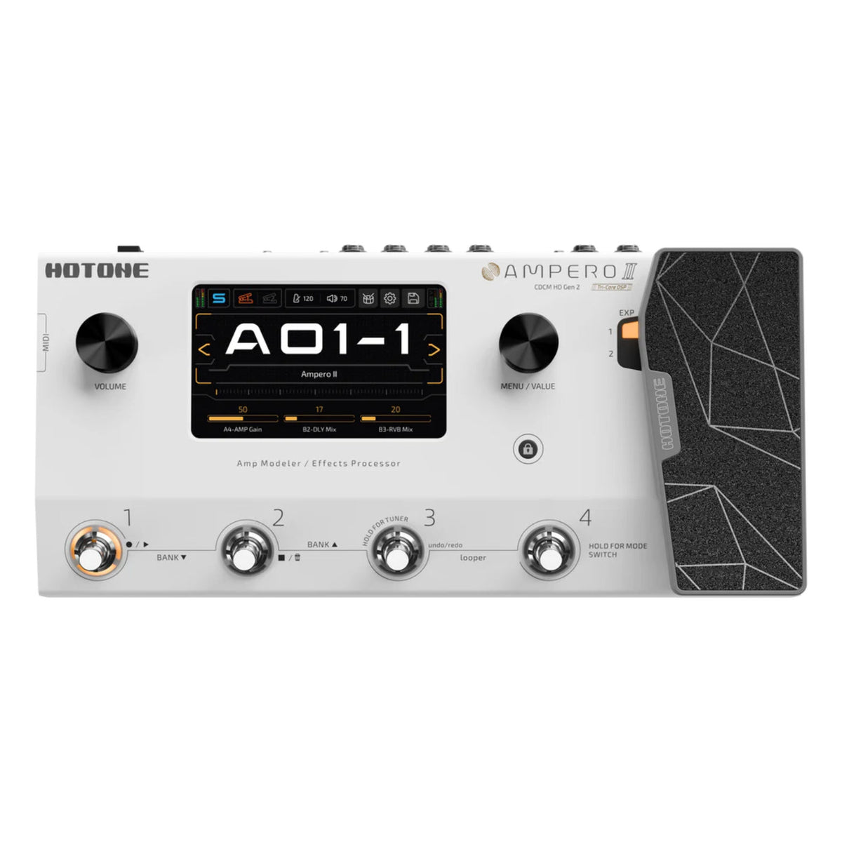 Hotone Ampero II - 2nd Gen with Expression Pedal MP350-Hotone-Infinite Music
