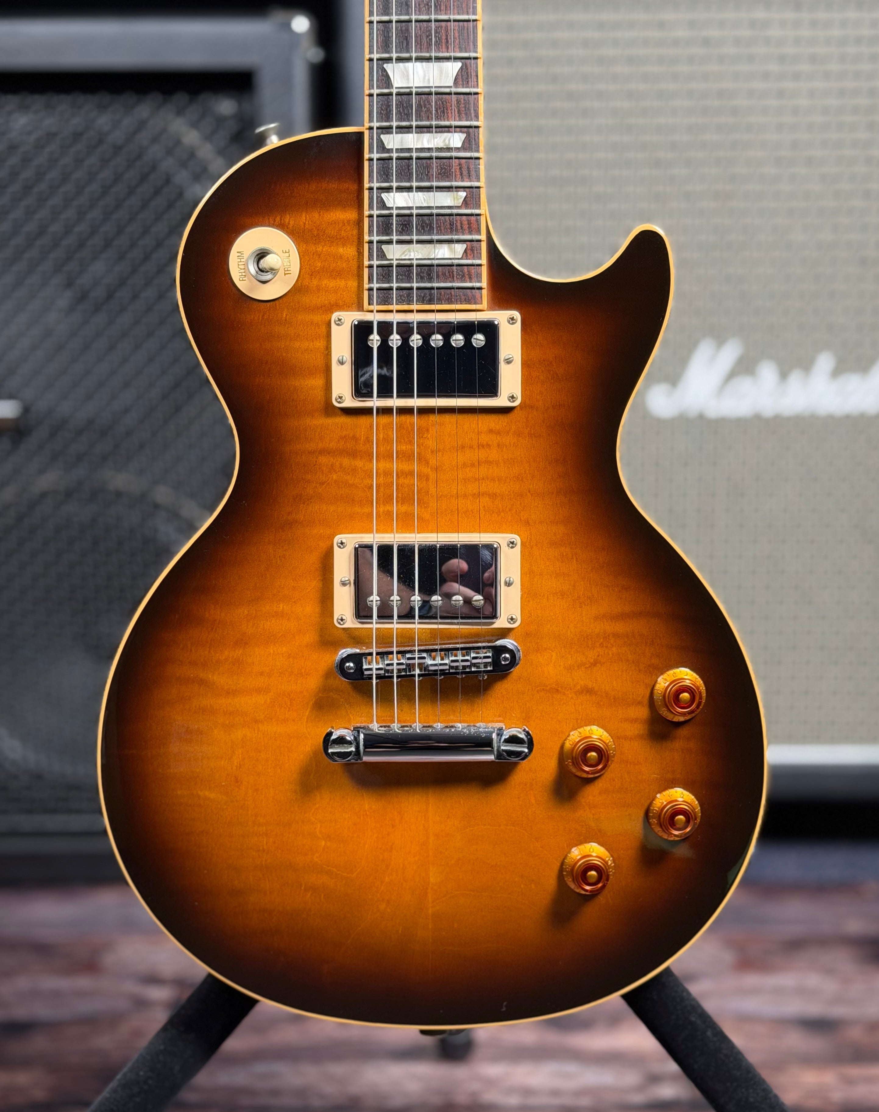 2008 Gibson Les Paul Standard Plus - Desert Burst W/- Hard Case & Papers ( Pre Owned )