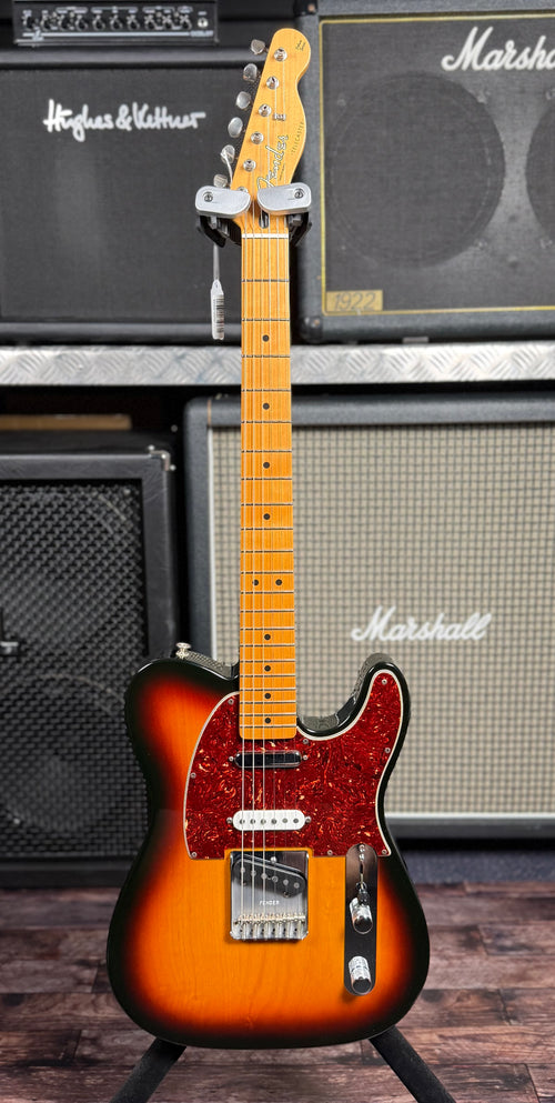 2015 Fender Mexico Deluxe Nashville Tele®, Maple Fingerboard - Brown Sunburst W/ Hard Case ( Pre Owned )