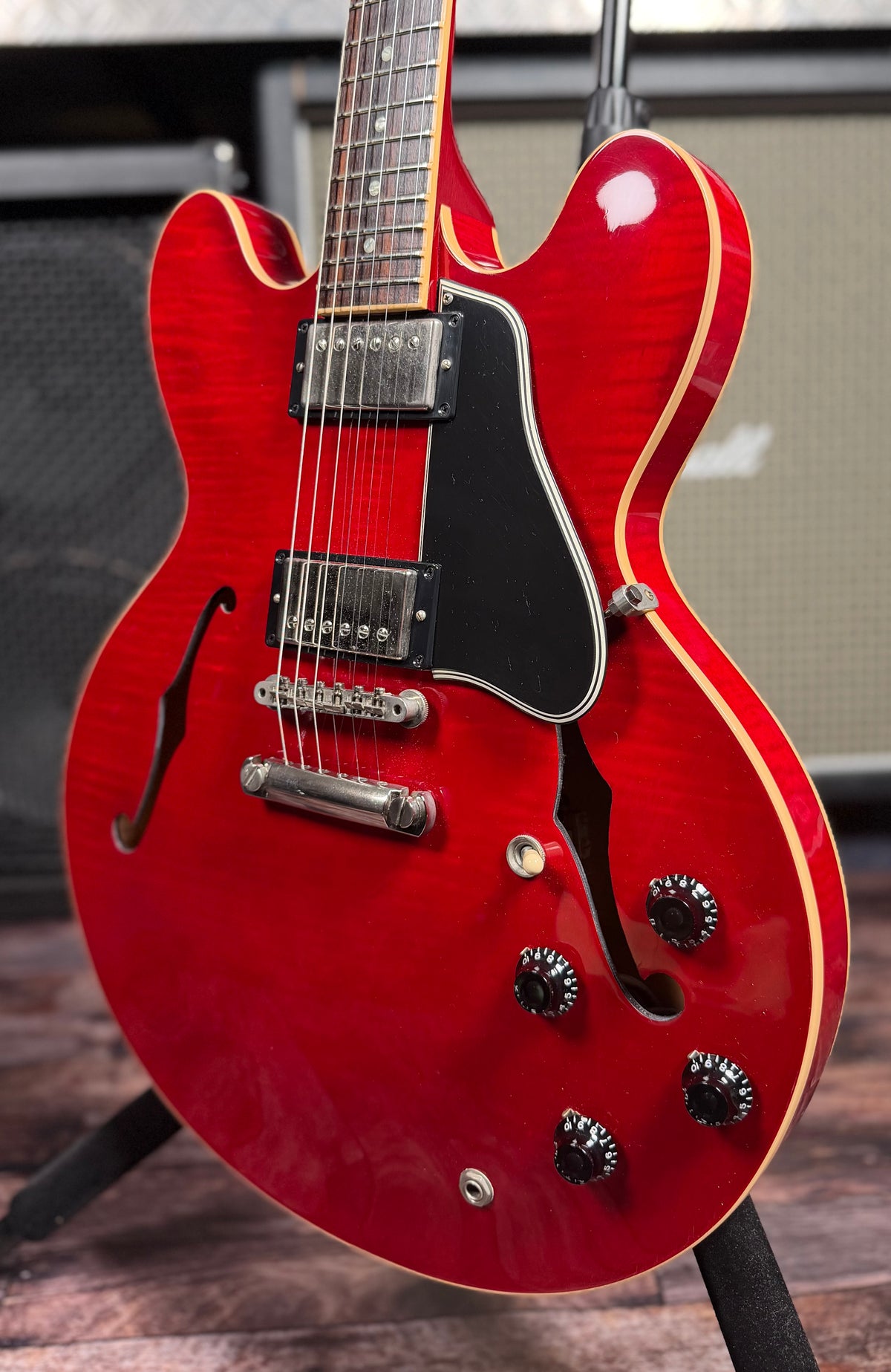 2004 Gibson ES335 Dot Flame Maple - Cherry W/ Hard Case ( Pre Owned )