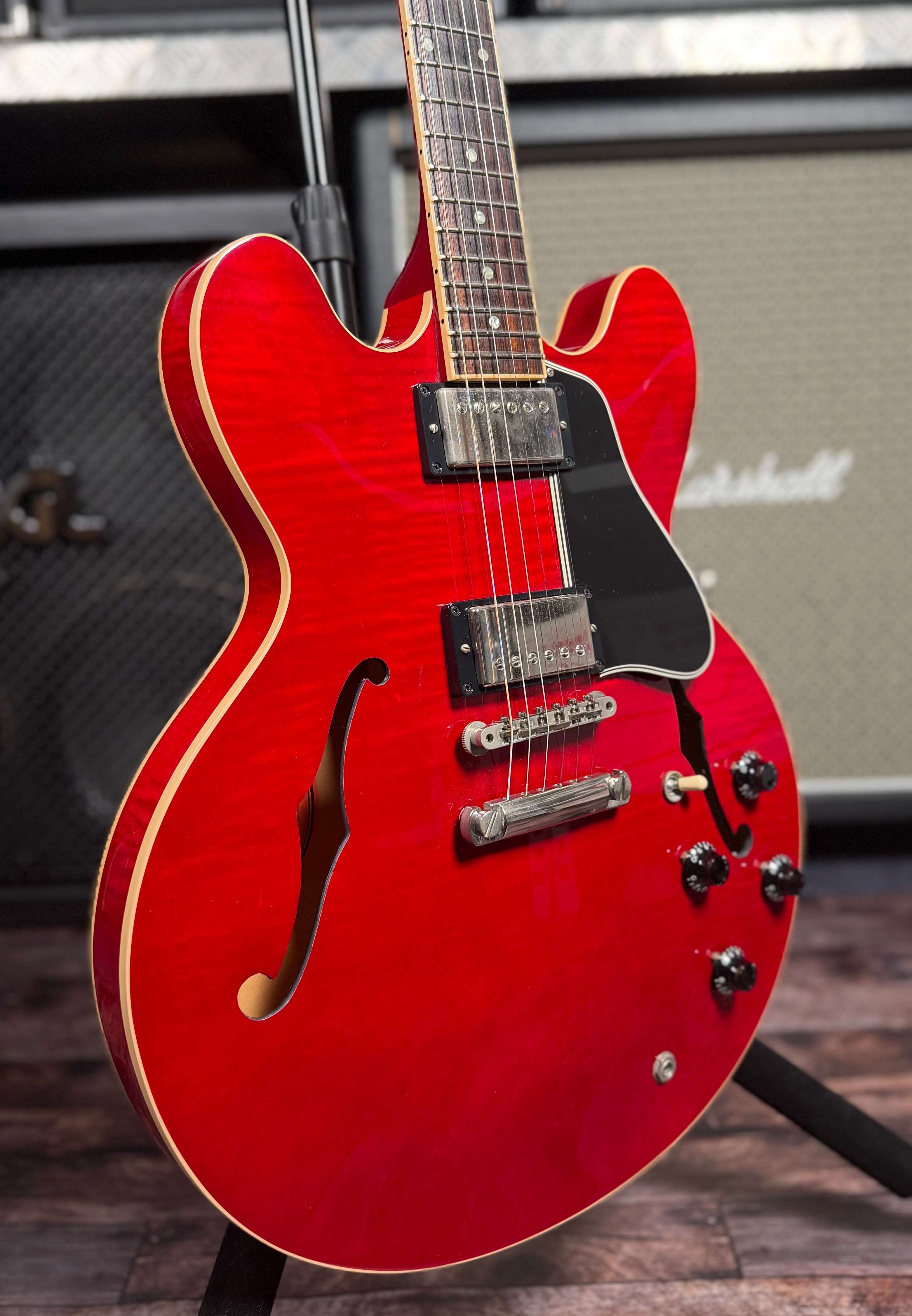 2004 Gibson ES335 Dot Flame Maple - Cherry W/ Hard Case ( Pre Owned )