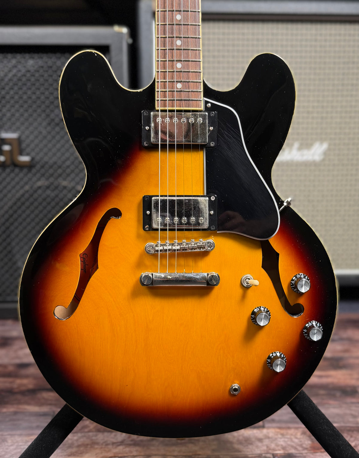 Epiphone ES-335 IG Electric Guitar Semi-Hollow- Vintage Sunburst  W/- Gig Bag (Pre Owned)