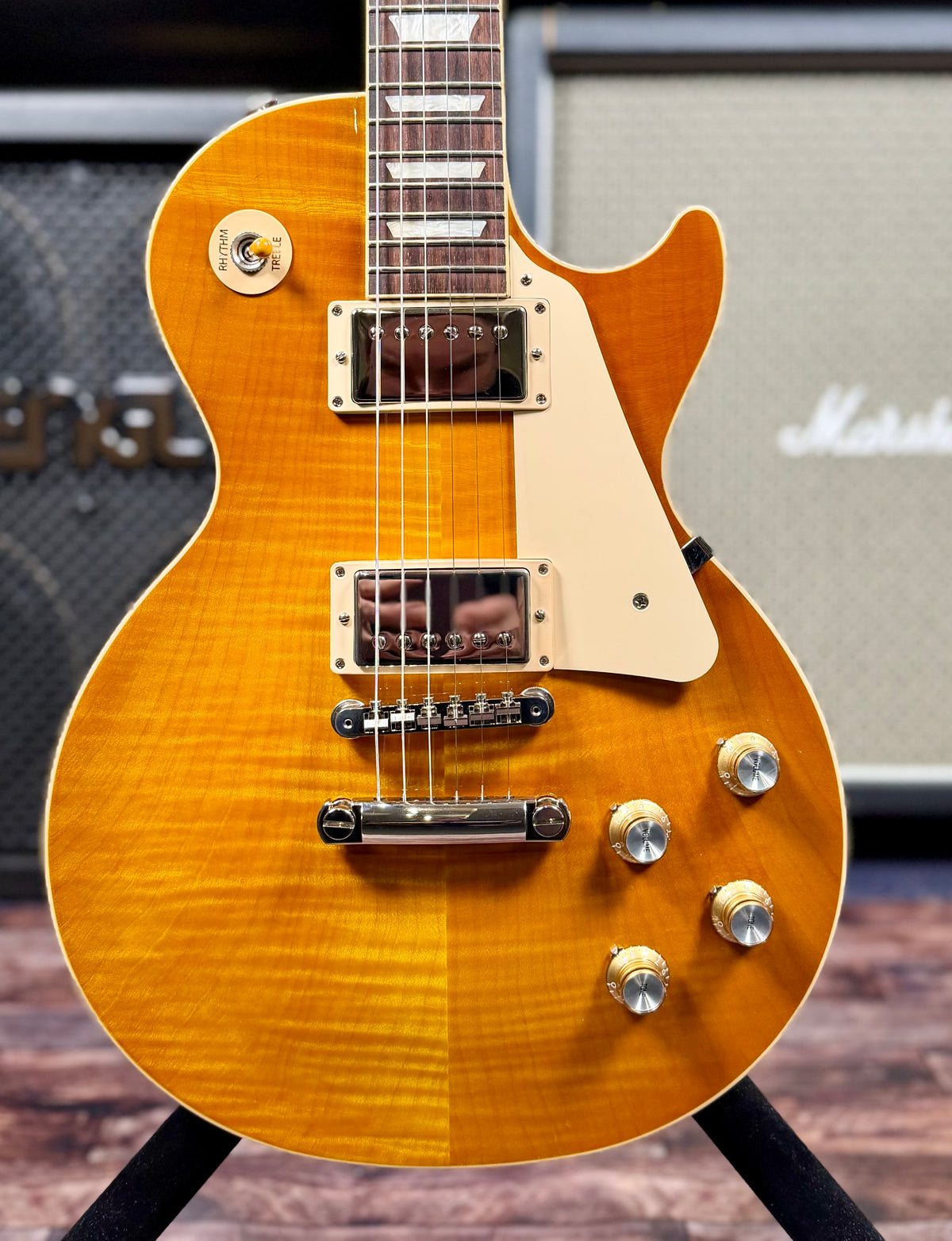 2024 Gibson Les Paul Standard '60s AAA Flame Top USA Exclusive Electric Guitar - Honey Lemon Burst W/- Hardcase ( Pre Owned )