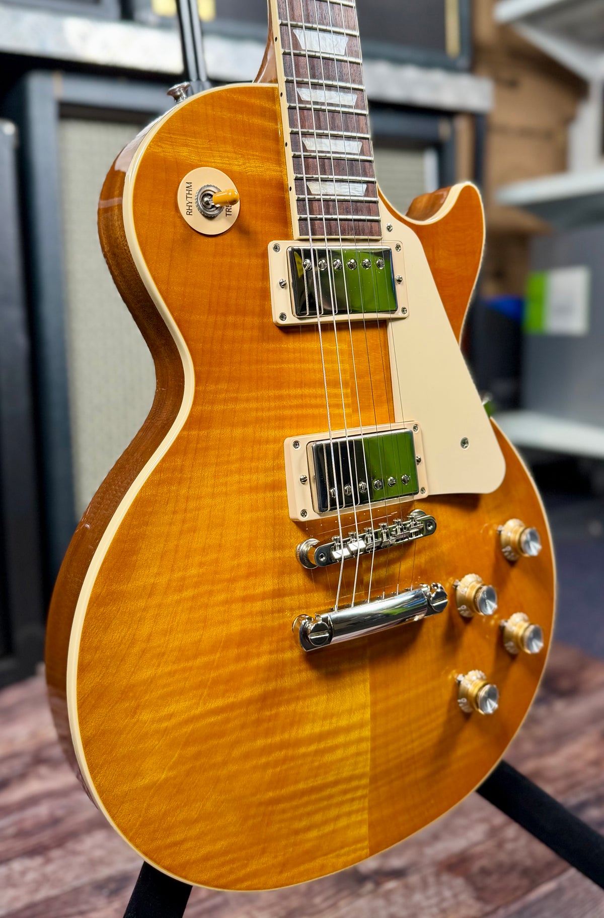 2024 Gibson Les Paul Standard '60s AAA Flame Top USA Exclusive Electric Guitar - Honey Lemon Burst W/- Hardcase ( Pre Owned )