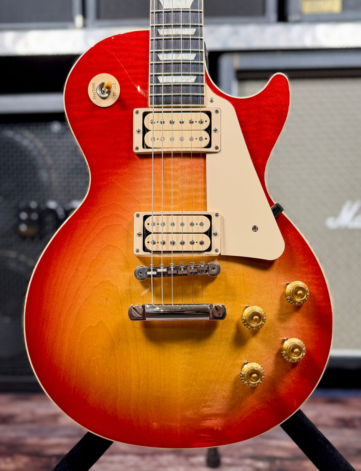 2025 Gibson Les Paul Standard 50's Double Trouble - Vintage Cherry Sunburst W/Hard case, etc ( Pre Owned )