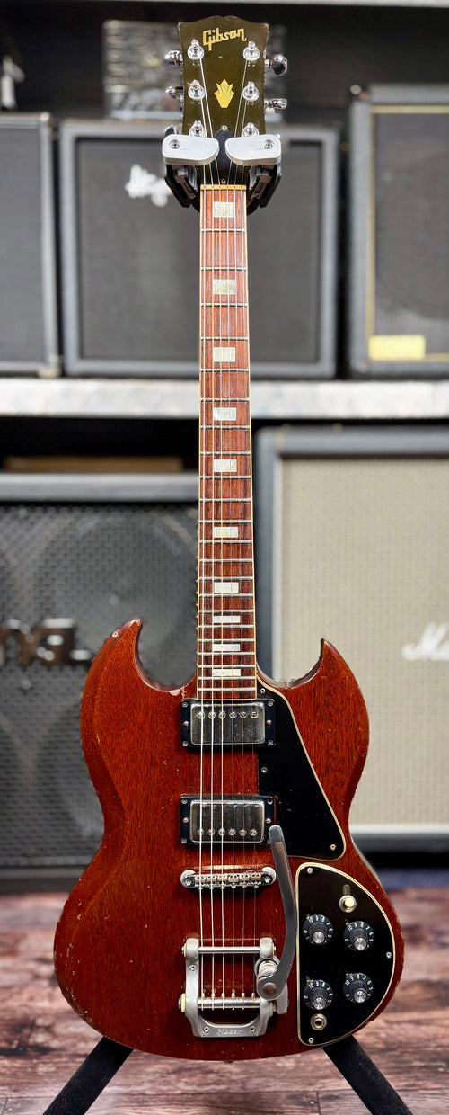 1971 Gibson SG Deluxe Electric Guitar- Cherry (Faded) W/- Original Hardcase ( Pre Owned- Vintage)