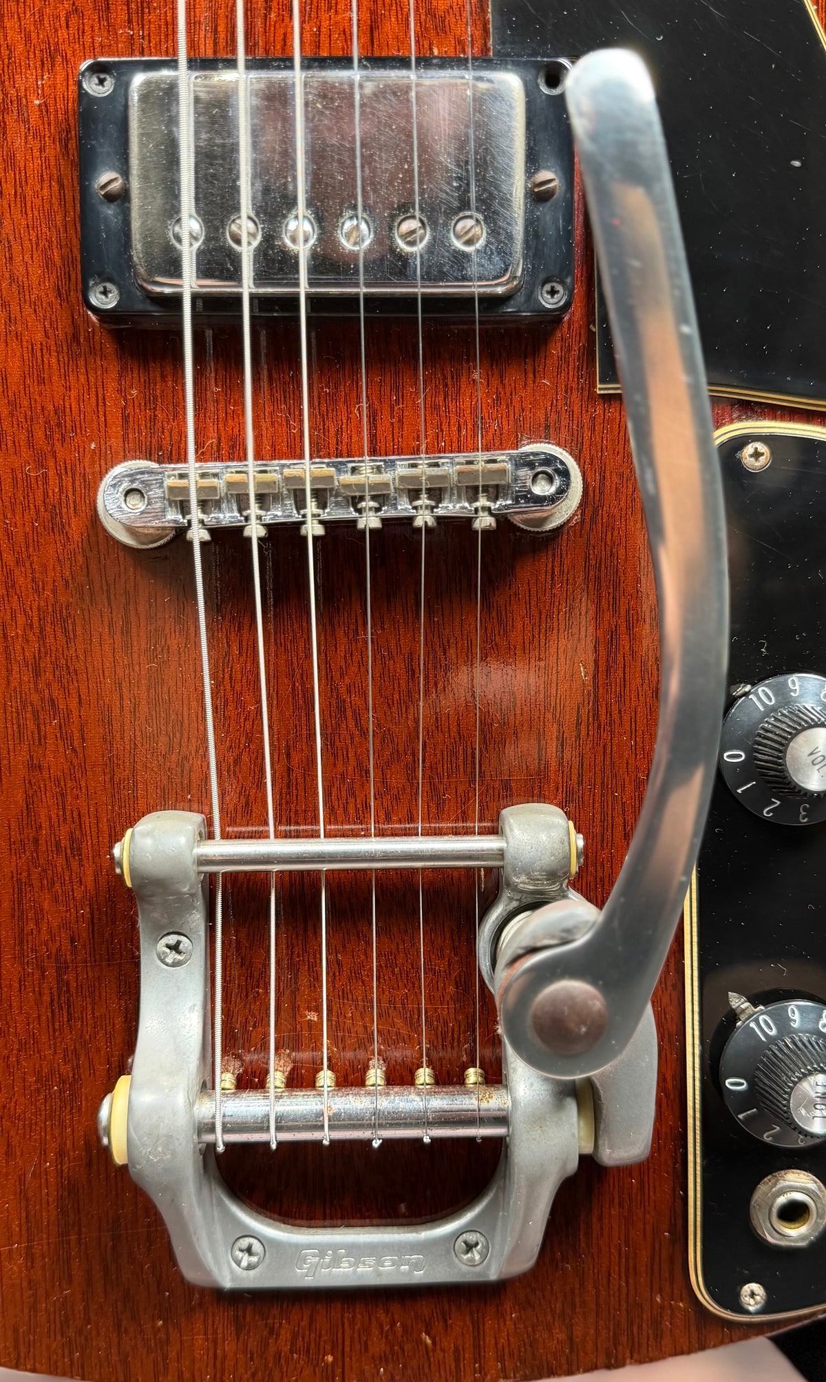 1971 Gibson SG Deluxe Electric Guitar- Cherry (Faded) W/- Original Hardcase ( Pre Owned- Vintage)