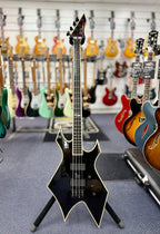 BC Rich 2010 NJ Deluxe Neck Thru Warlock Bass Guitar - W/- Hard Case (Pre Owned)