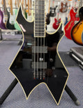 BC Rich 2010 NJ Deluxe Neck Thru Warlock Bass Guitar - W/- Hard Case (Pre Owned)