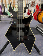 BC Rich 2010 NJ Deluxe Neck Thru Warlock Bass Guitar - W/- Hard Case (Pre Owned)