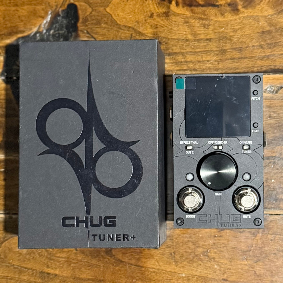 Solar Chug Tuner + Stage Tuner With Boost Pedal  W/- Box (Pre Owned)