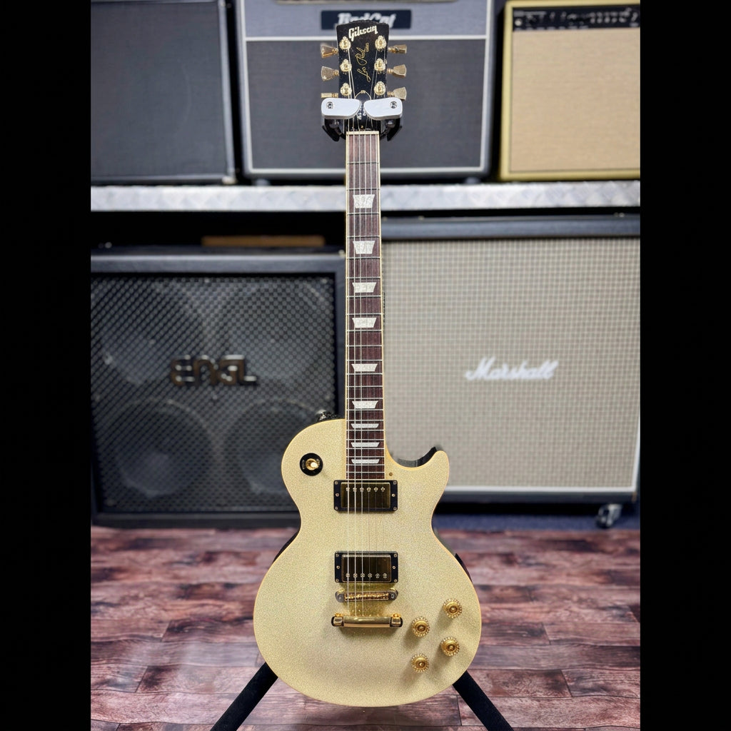 2000 Gibson Les Paul Standard Limited Edition Millennium – White Diamond Sparkle W/ Hardcase, Gold HW mod, etc . ( Pre Owned )