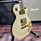 2000 Gibson Les Paul Standard Limited Edition Millennium – White Diamond Sparkle W/ Hardcase, Gold HW mod, etc . ( Pre Owned )