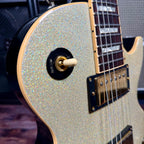 2000 Gibson Les Paul Standard Limited Edition Millennium – White Diamond Sparkle W/ Hardcase, Gold HW mod, etc . ( Pre Owned )