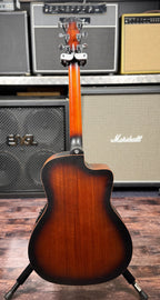 Cole Clark CCSAN1EC-LH-SMAH-SUN -LEFT HAND- Studio GA Acoustic Guitar - Spruce / Mahogany -SUNBURST W/- Deluxe Gig Bag