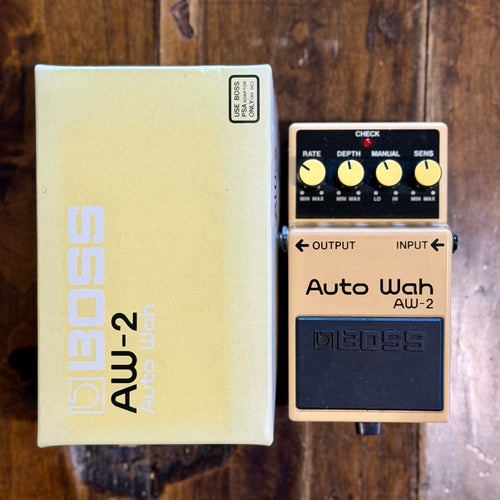 Boss AW-2 Auto Wah Pedal- Taiwan -June 1997( IN BOX) ( Pre Owned) CJ97492