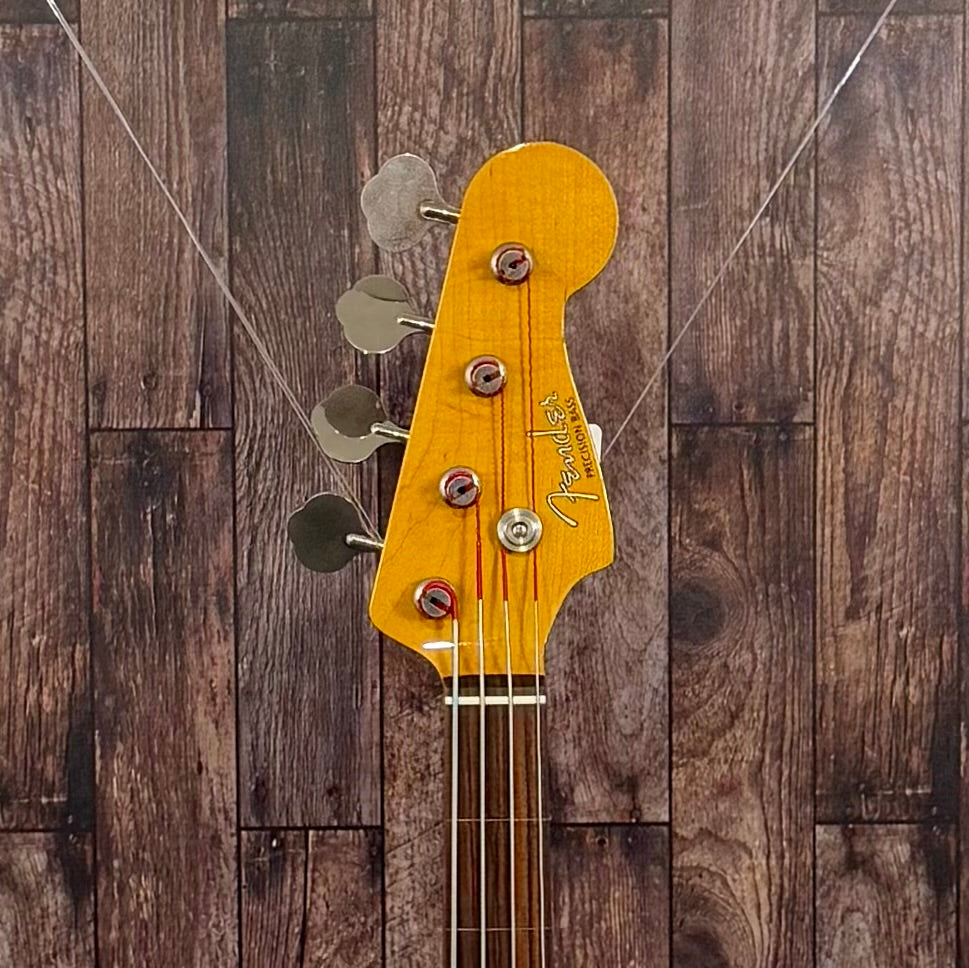 1997 Fender FRETLESS Precision Bass '62 Vintage Reissue JAPAN PB62-53 -Sunburst W/- Gig Bag ( Pre Owned )