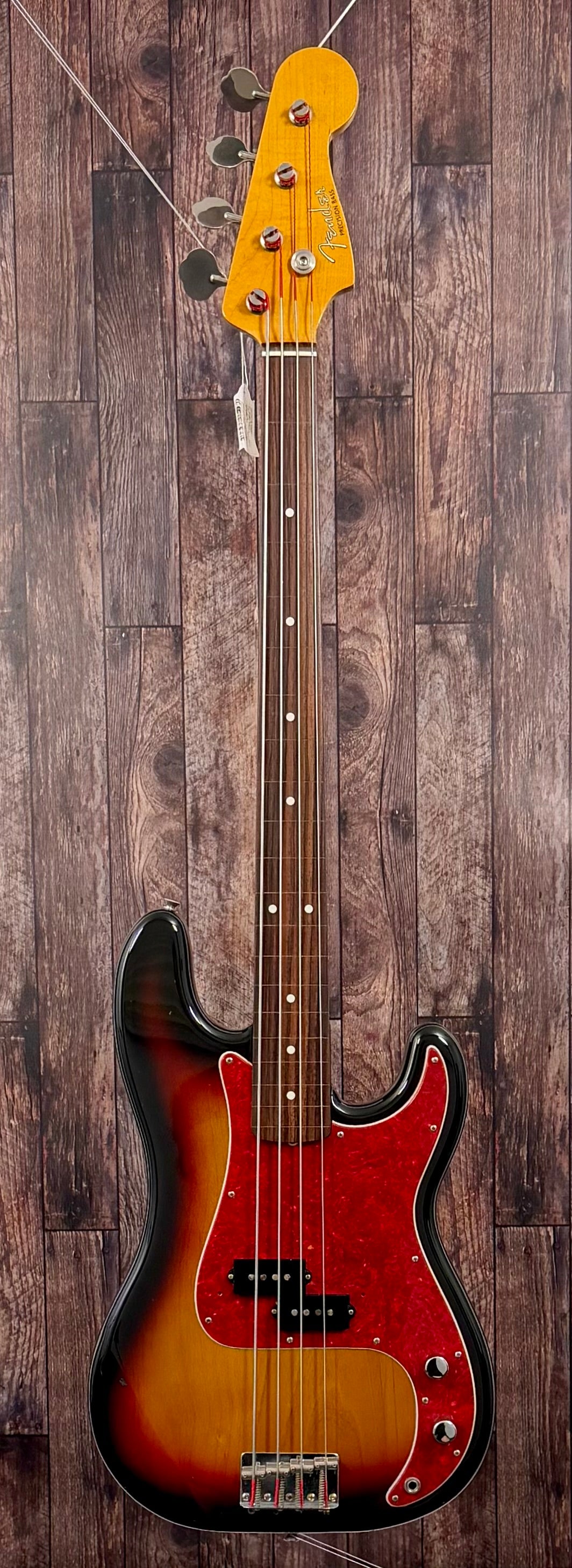 1997 Fender FRETLESS Precision Bass '62 Vintage Reissue JAPAN PB62-53 -Sunburst W/- Gig Bag ( Pre Owned )
