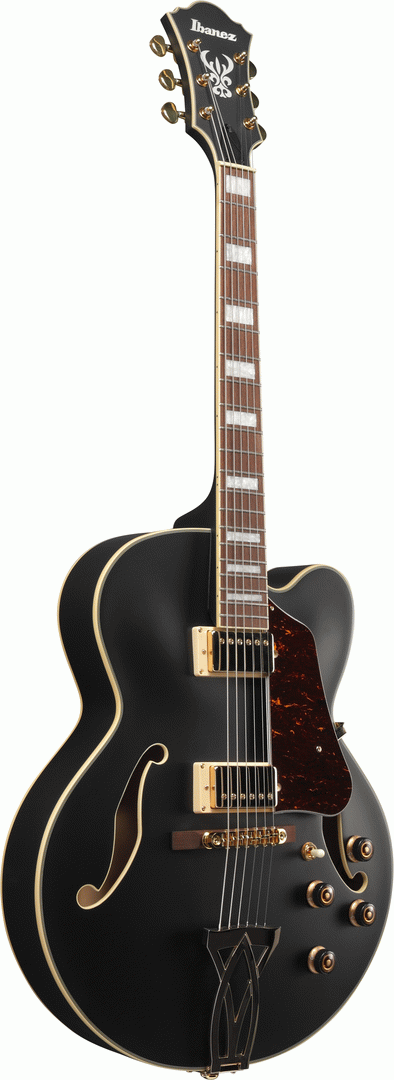 Ibanez AF75G BKF Artcore Traditional Hollow Body Electric Guitar - Black Flat-Ibanez-Infinite Music