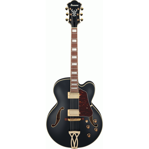 Ibanez AF75G BKF Artcore Traditional Hollow Body Electric Guitar - Black Flat-Ibanez-Infinite Music