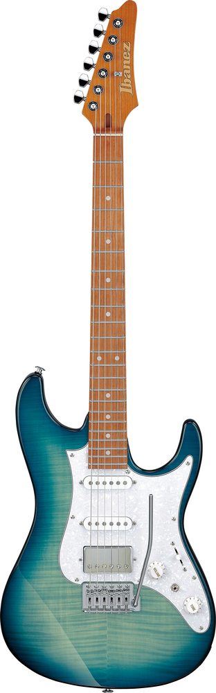 Ibanez AZ22S1F TXB Flame Top Electric Guitar - Transparent Turquoise Burst-Ibanez-Infinite Music