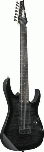 Ibanez RG7221QA TKS 7 String Electric Guitar - Trans Black Sunburst-Ibanez-Infinite Music