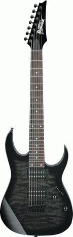 Ibanez RG7221QA TKS 7 String Electric Guitar - Trans Black Sunburst-Ibanez-Infinite Music