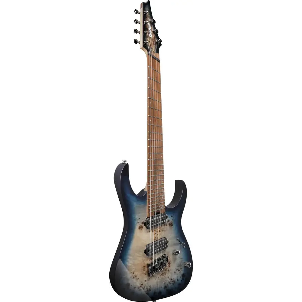 Ibanez RGMS7PB 7 String Multi Scale Electric Guitar - Cosmic Blue Star Burst-Ibanez-Infinite Music