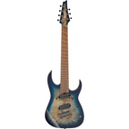 Ibanez RGMS7PB 7 String Multi Scale Electric Guitar - Cosmic Blue Star Burst-Ibanez-Infinite Music