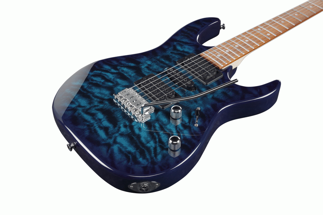 Ibanez RX70QA TBB Electric Guitar - Transparent Blue Burst-Ibanez-Infinite Music