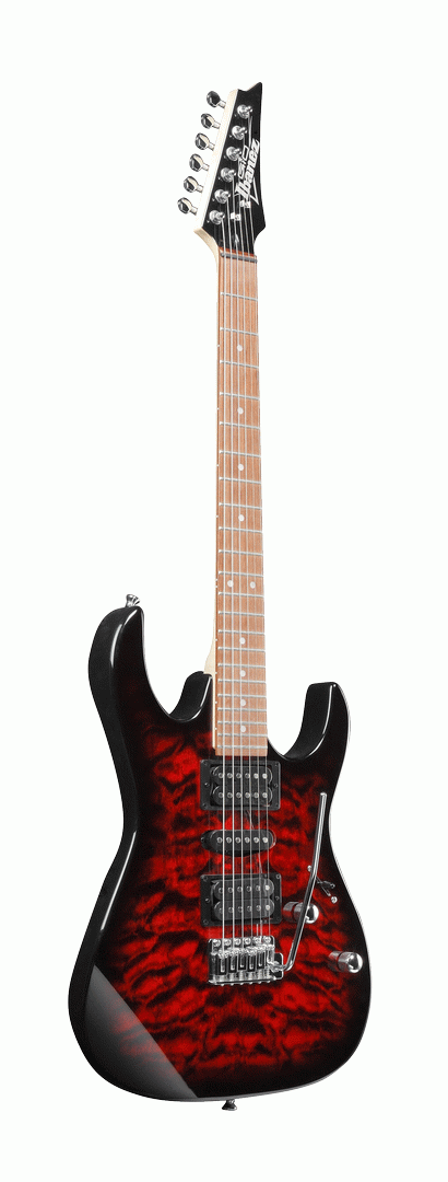 Ibanez RX70QA TRB Electric Guitar - Trans Red Burst-Ibanez-Infinite Music