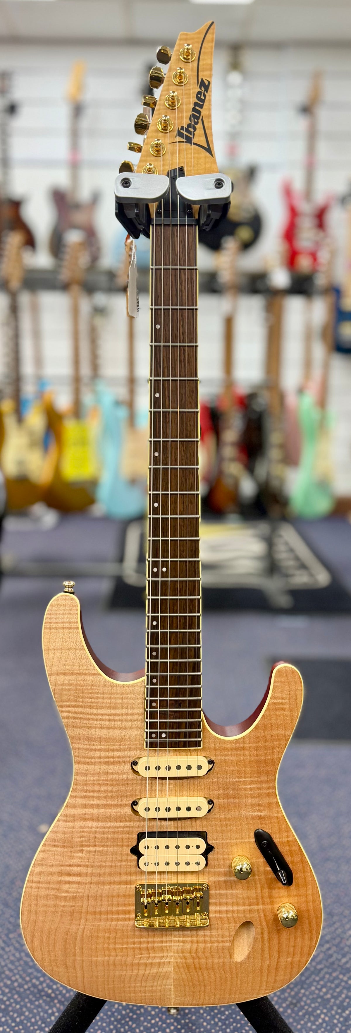 Ibanez S Series SEW761FM Flame Maple Electric Guitar - Natural (Pre Owned)-Ibanez-Infinite Music