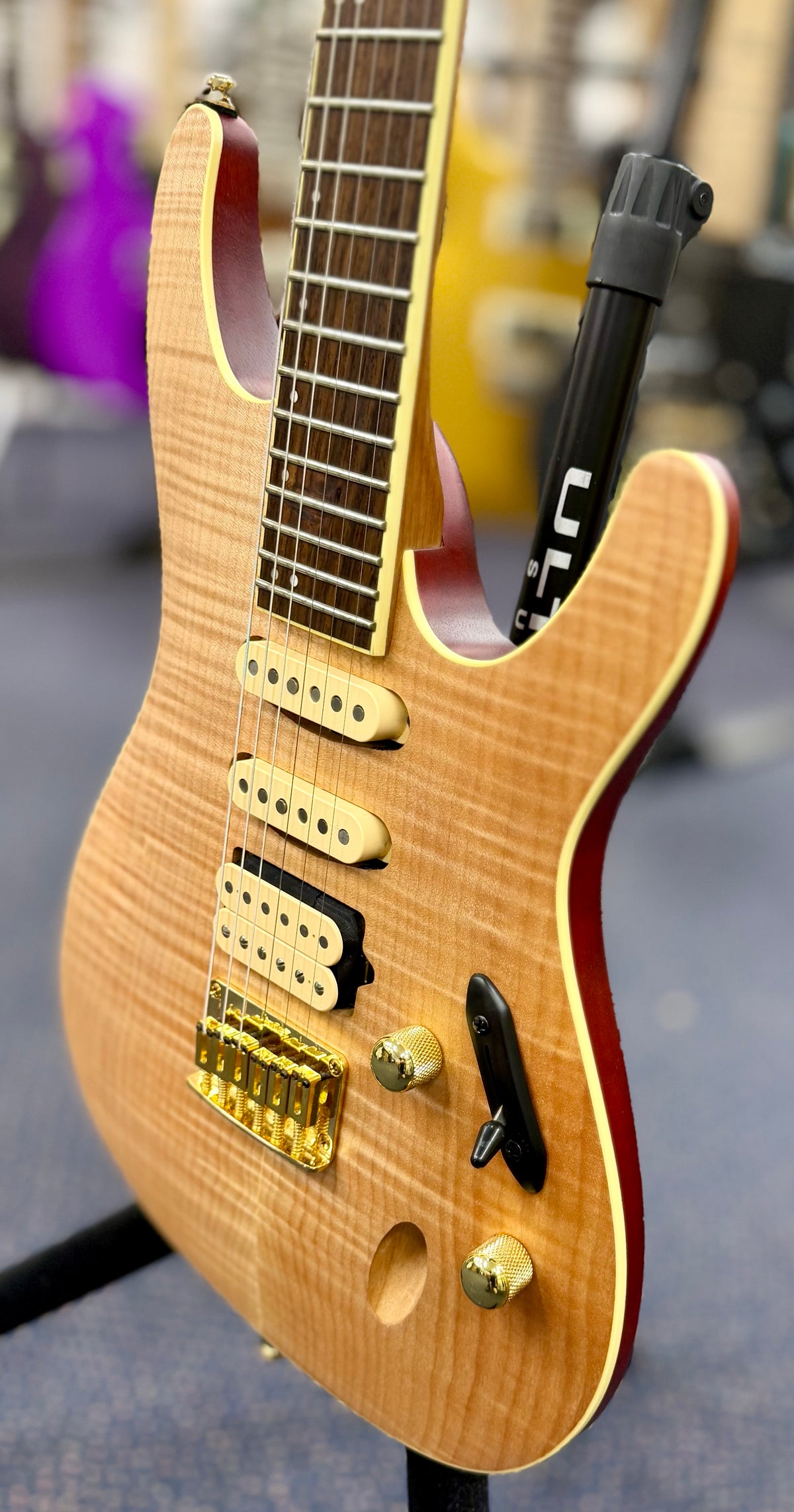 Ibanez S Series SEW761FM Flame Maple Electric Guitar - Natural (Pre Owned)-Ibanez-Infinite Music