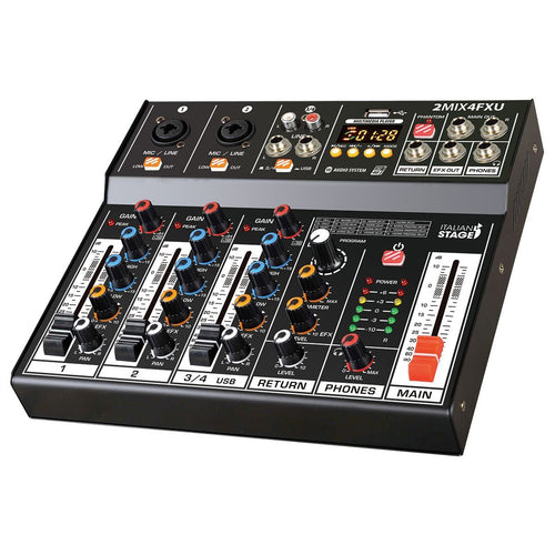 Italian Stage 2MIX4FXU 4-Channel Stereo Mixer-Italian Stage-Infinite Music