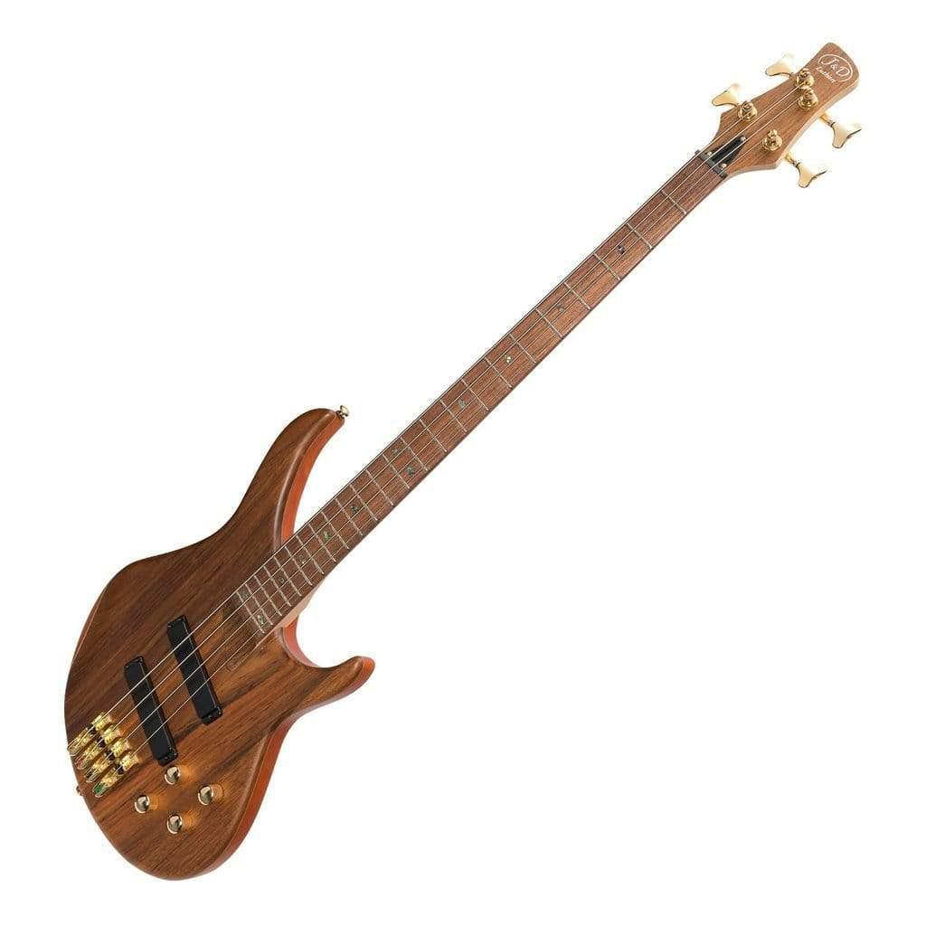 J&D Luthiers 21 Series Contemporary Active Electric Bass Guitar - Natural Satin-J&D Luthiers-Infinite Music
