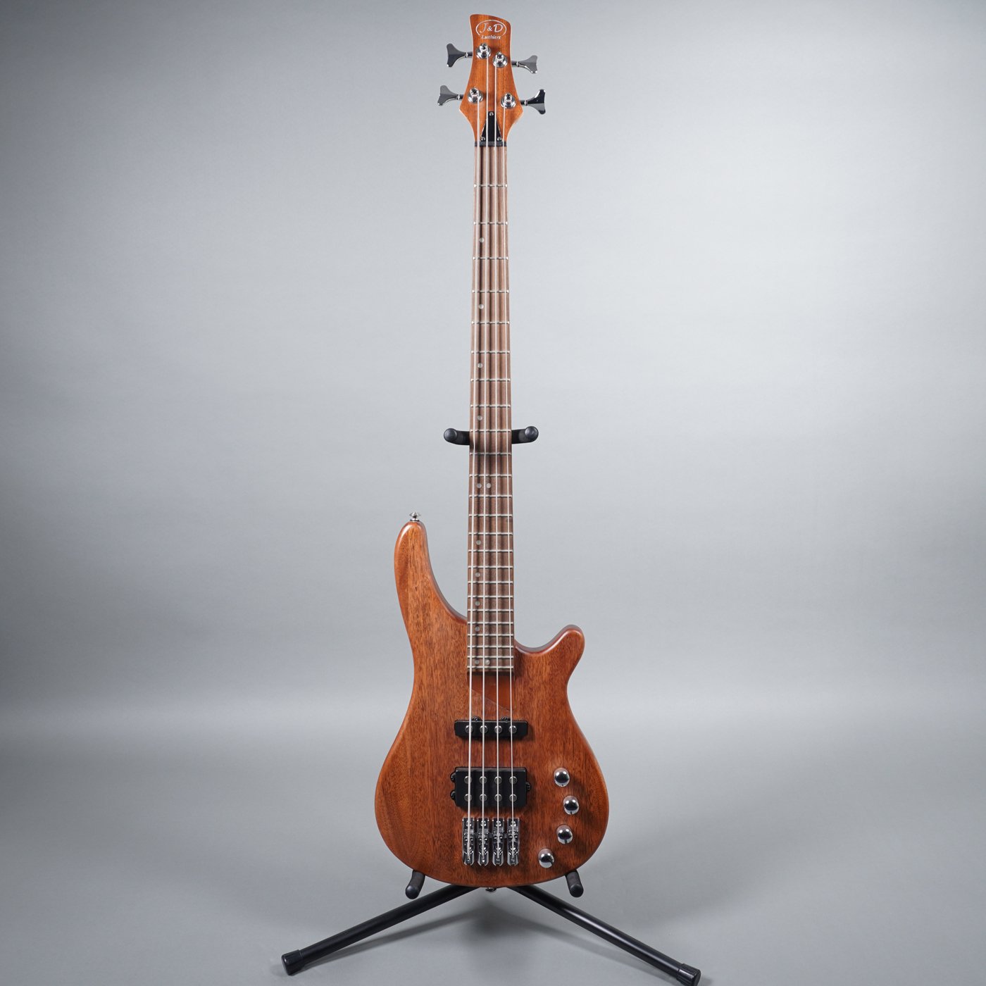 J&D Luthiers T-Style Contemporary Active Electric Bass Guitar - Natural Satin-J&D Luthiers-Infinite Music