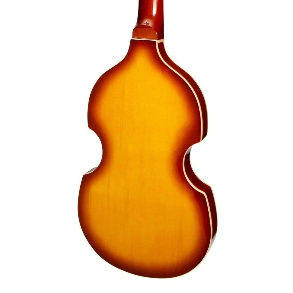 J&D Luthiers Violin-Style Electric Bass Guitar - Honey Burst-J&D Luthiers-Infinite Music