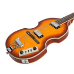 J&D Luthiers Violin-Style Electric Bass Guitar - Honey Burst-J&D Luthiers-Infinite Music