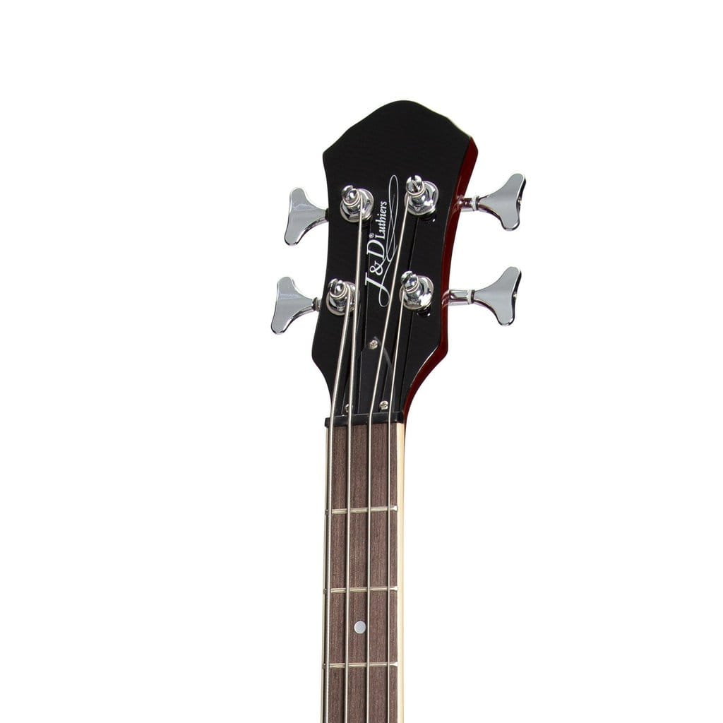 J&D Luthiers Violin-Style Electric Bass Guitar - Honey Burst-J&D Luthiers-Infinite Music