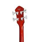 J&D Luthiers Violin-Style Electric Bass Guitar - Honey Burst-J&D Luthiers-Infinite Music