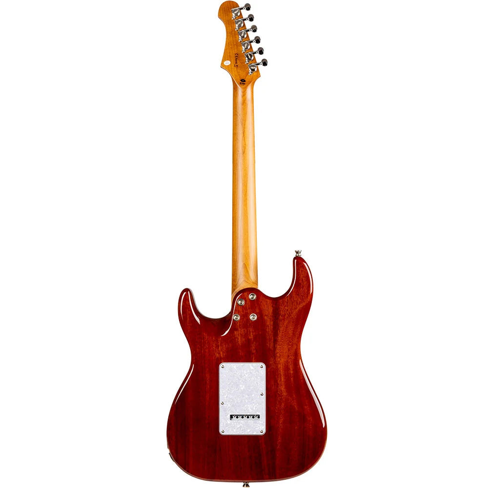 JET JS-600-TGR Flame Maple Top Electric Guitar- Transparent Green ( JS-600-TGR )