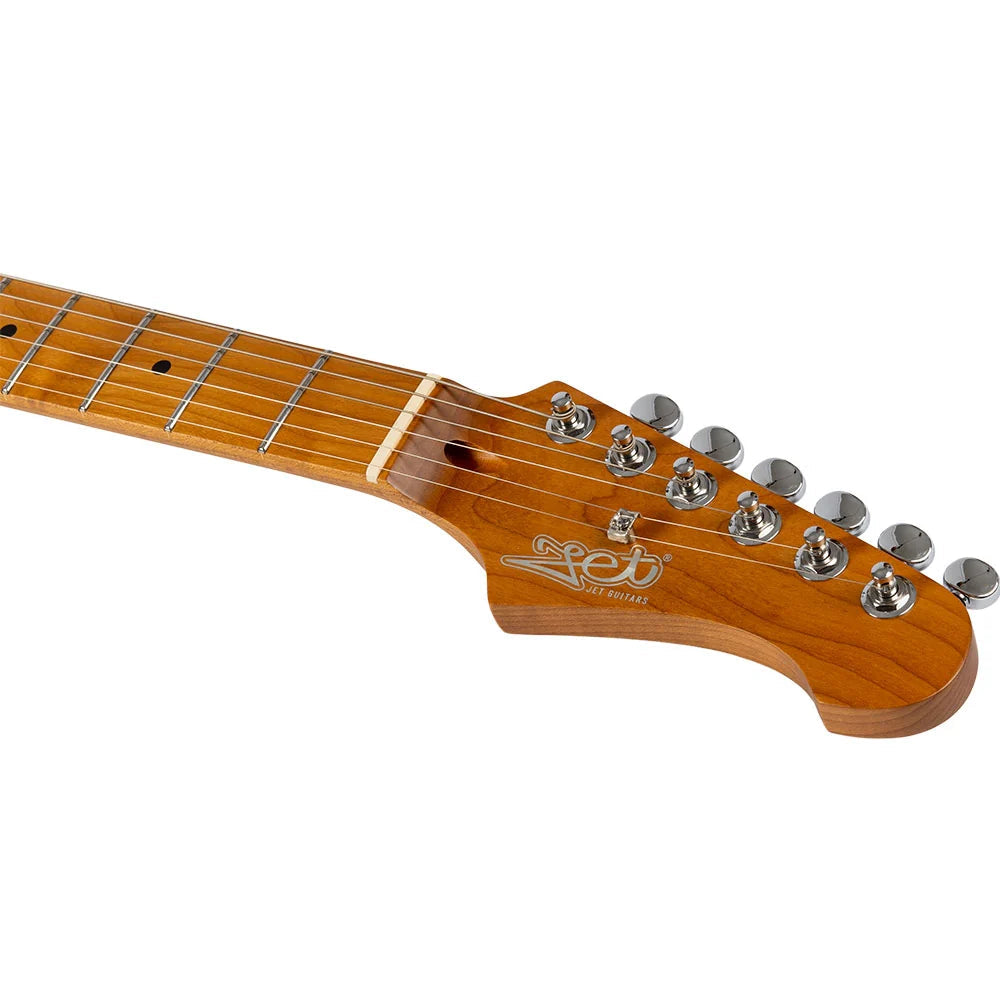 JET JS-600-TGR Flame Maple Top Electric Guitar- Transparent Green ( JS-600-TGR )