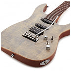 JET Elite JS-45 Flame Maple Electric Guitar - Indigo Gray w/- Deluxe Gig Bag-Jet Guitars-Infinite Music