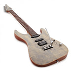 JET Elite JS-45 Flame Maple Electric Guitar - Indigo Gray w/- Deluxe Gig Bag-Jet Guitars-Infinite Music