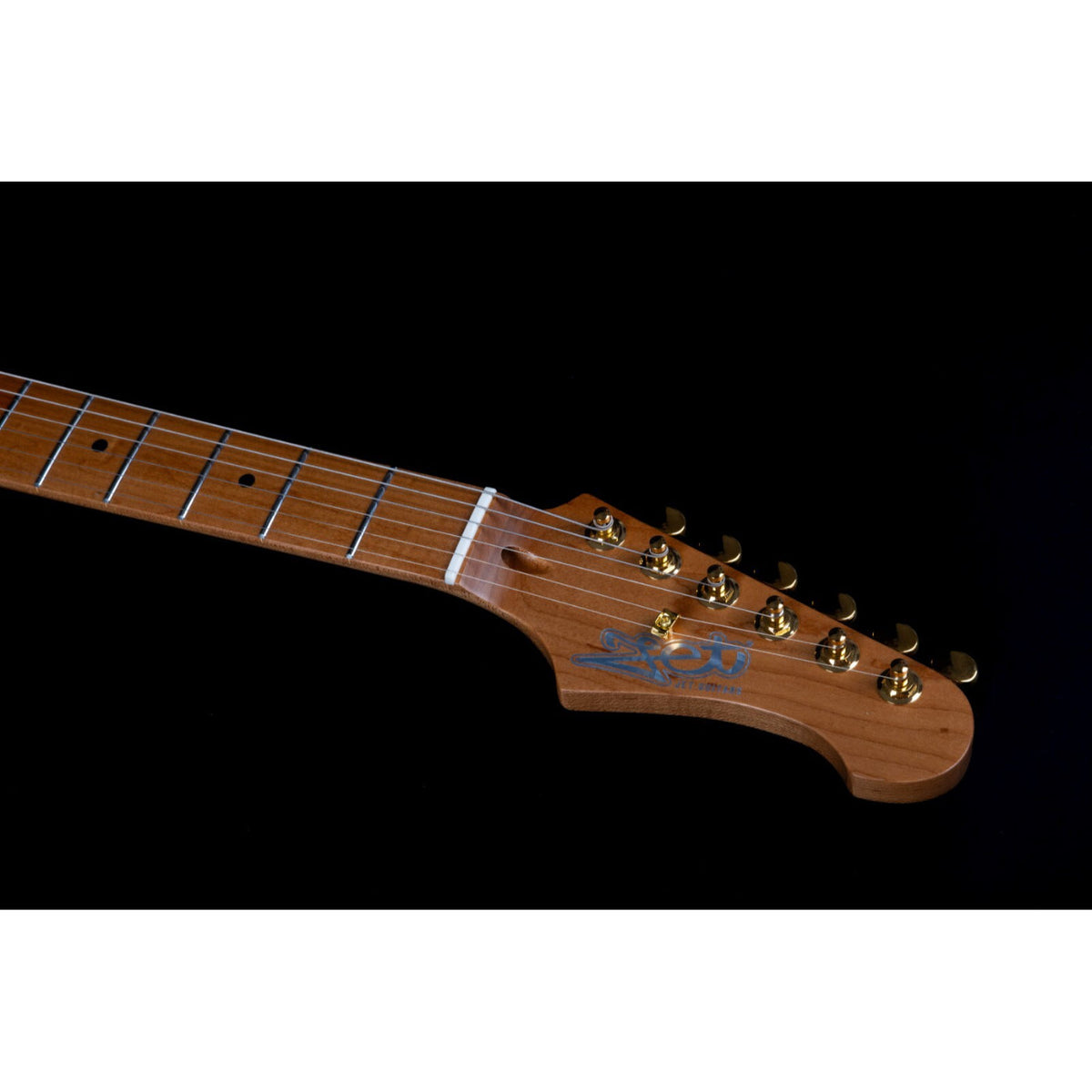 JET GUITARS JS-700 ELECTRIC GUITAR HH ROASTED MAPLE NECK - SATIN BLACK-Jet Guitars-Infinite Music
