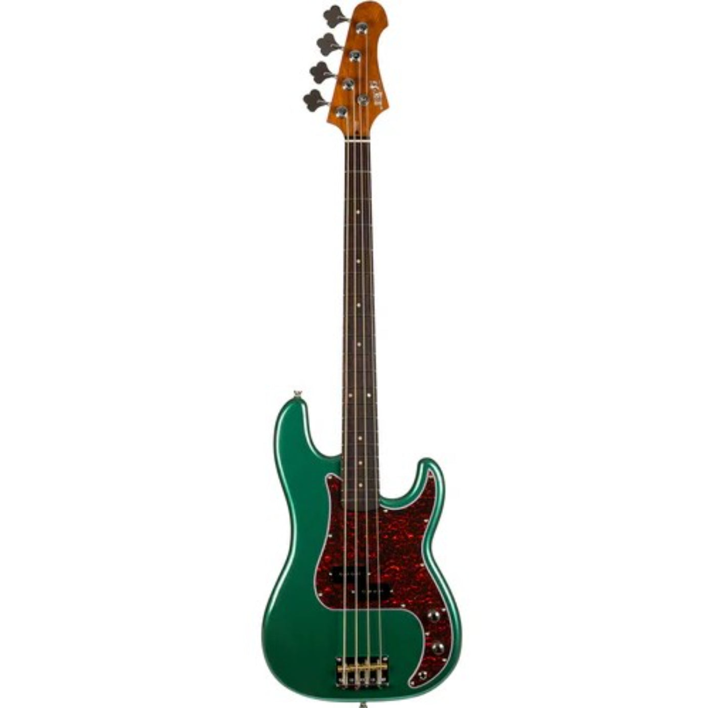 JET Guitars JPB-300-SG-R Bass Guitar Roasted Maple/Rosewood - Metallic Green-Jet Guitars-Infinite Music
