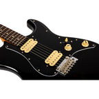 JET Guitars JS-400-BK-R HH Electric Guitar Roasted Maple/ Rosewood - Black-Jet Guitars-Infinite Music