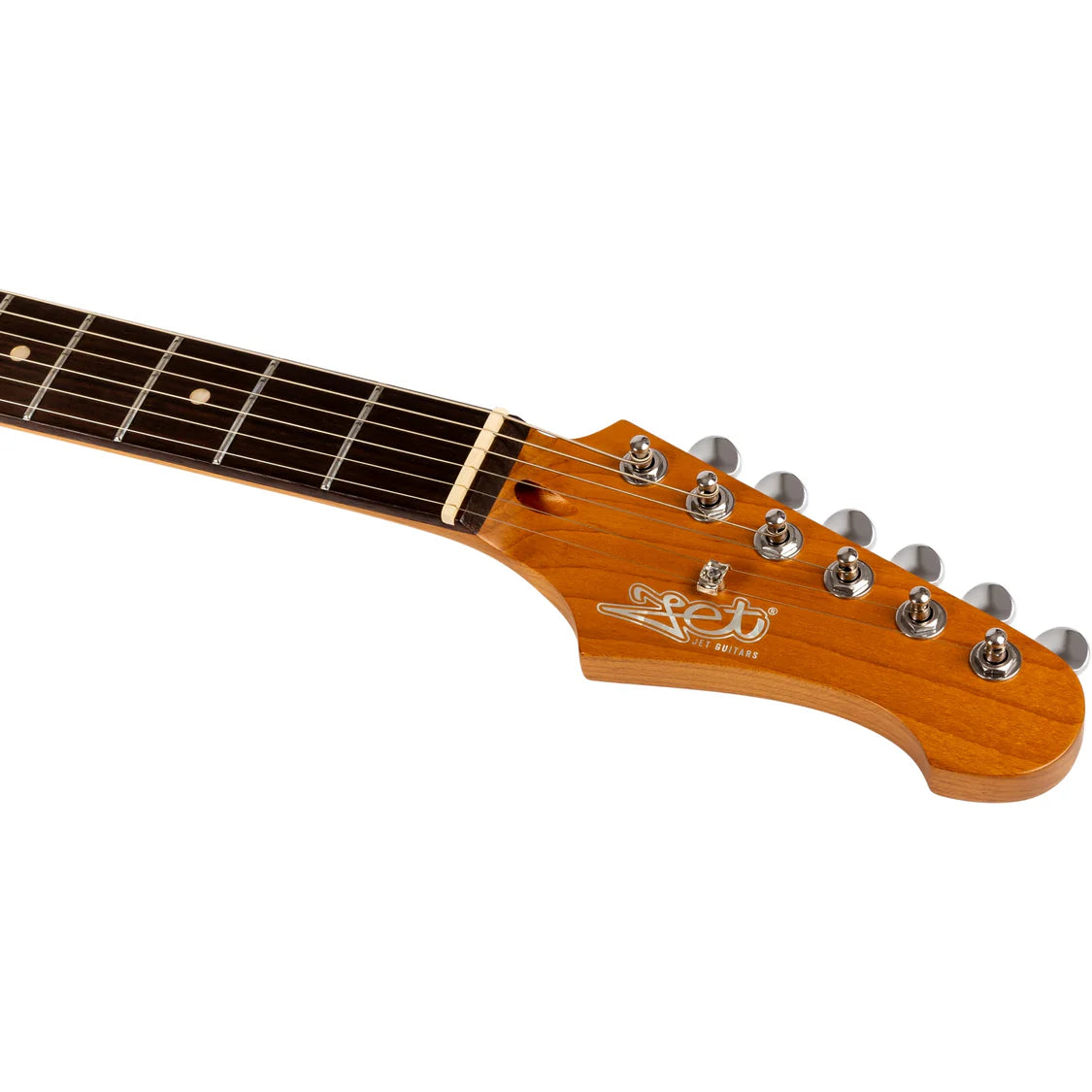 JET Guitars JS-400-BK-R HH Electric Guitar Roasted Maple/ Rosewood - Black-Jet Guitars-Infinite Music