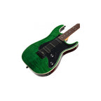 JET Guitars JS-450-TGR-R Electric Guitar Roasted Maple/ Rosewood - Transparent Green -Jet Guitars-Infinite Music