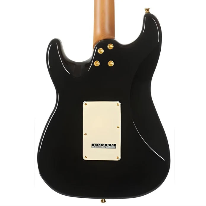 JET Guitars JS-480-BK-G Electric Guitar Roasted Maple/ Rosewood - Black-Jet Guitars-Infinite Music
